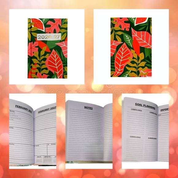 Hard Cover Weekly 2 Year Pocket/Purse/Briefcase Planners 2025-26 (price per ea) - Picture 2 of 6